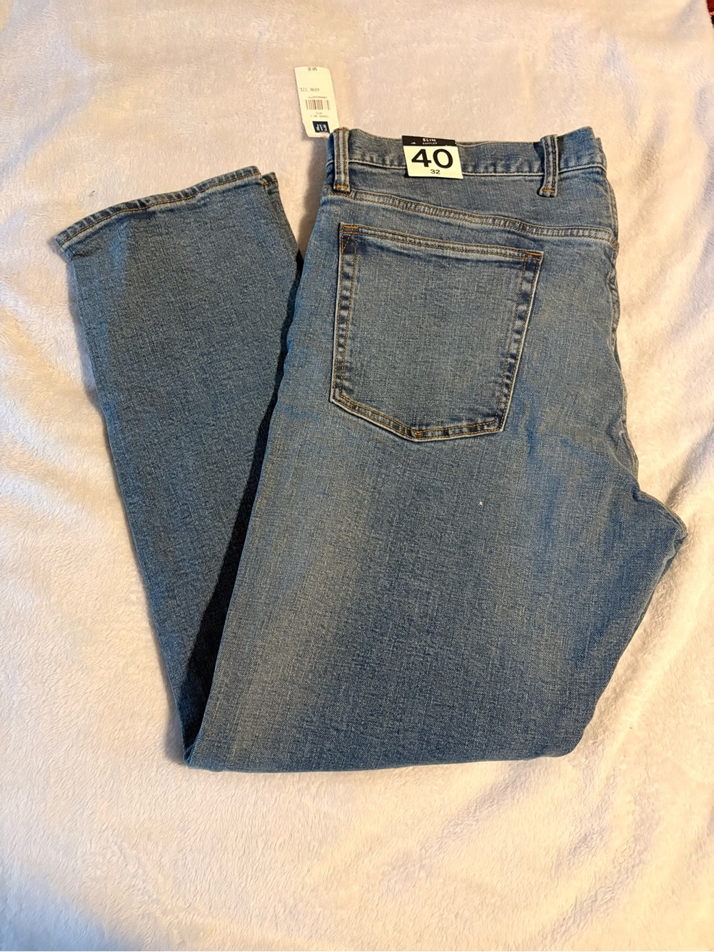 GAP Men's Light Blue Straight Jeans